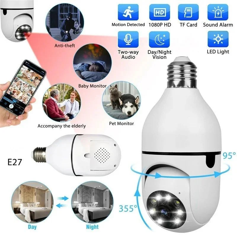 Speed-X Bulb Camera 1080P WiFi 360°