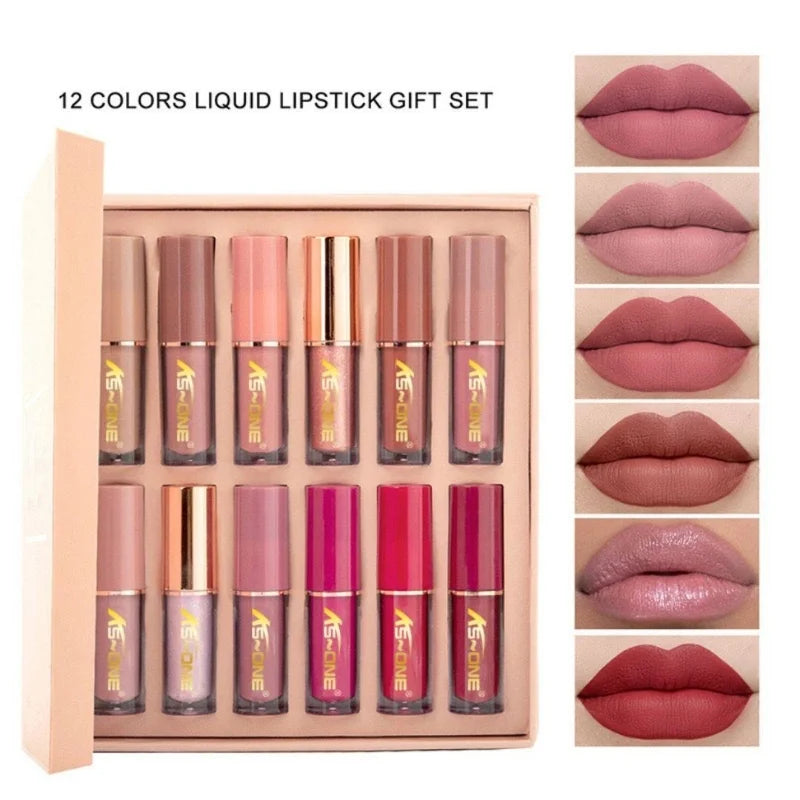 12 Pcs Mocallure Matte Liquid Lipstick Set