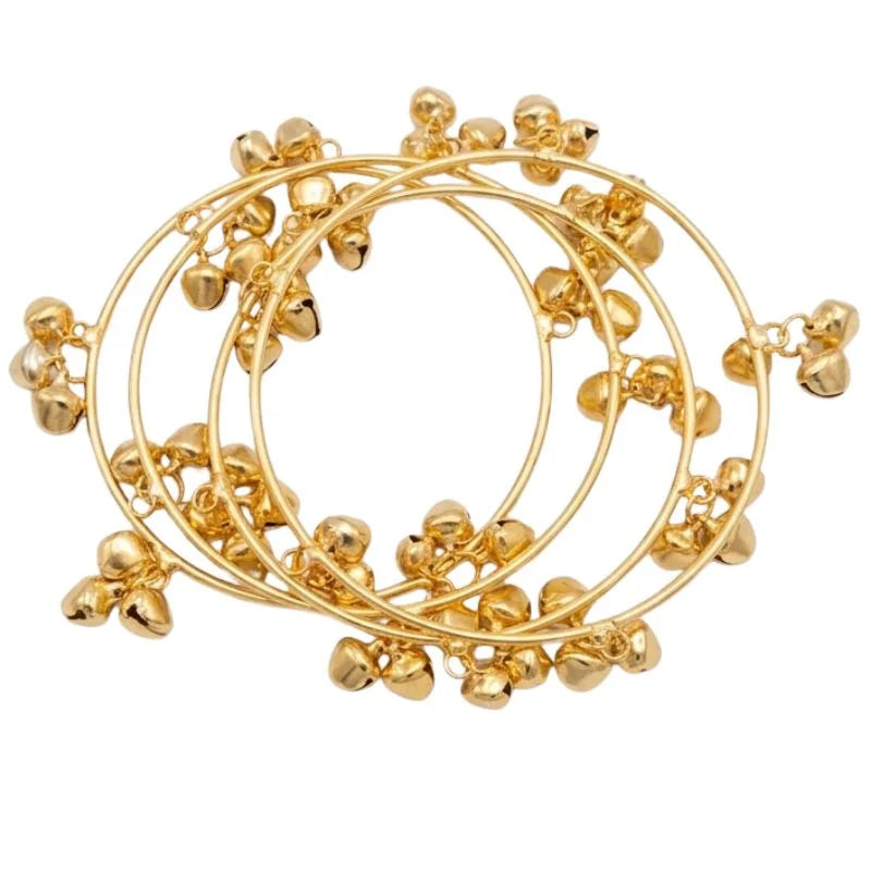 Brass Gold Kashmiri Ghunghroo Bangles
