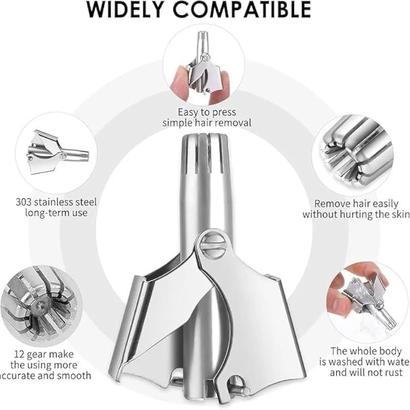 Manual Stainless Steel Nose & Ear Hair